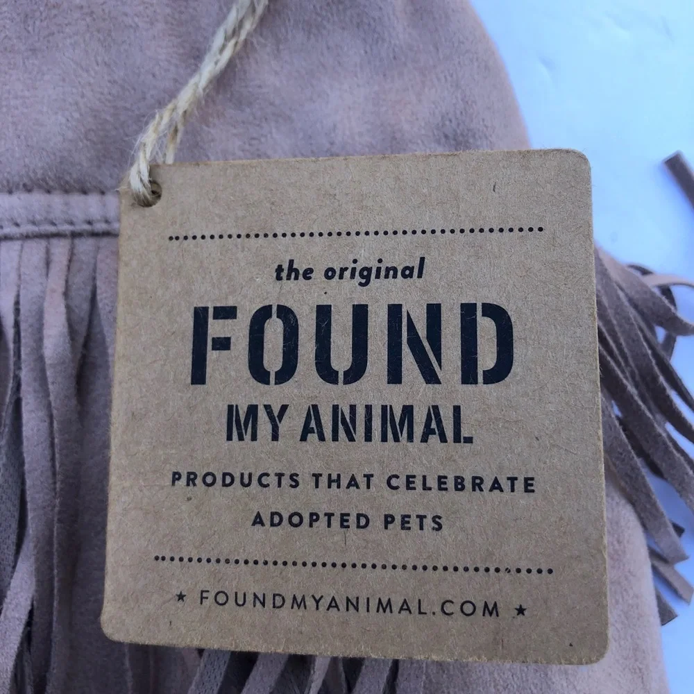 NWT Found my animal western fringe dog shirt s